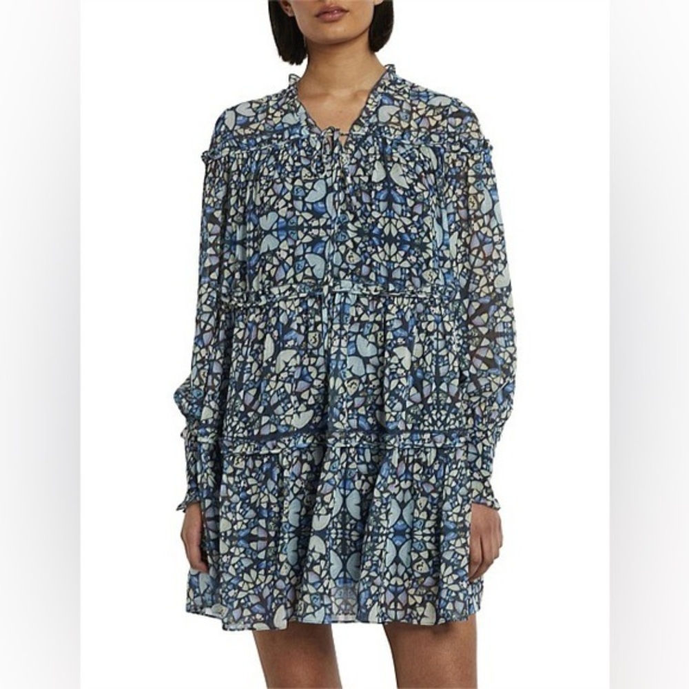 Ted Baker Rohzan Tiered Swing Mini Dress